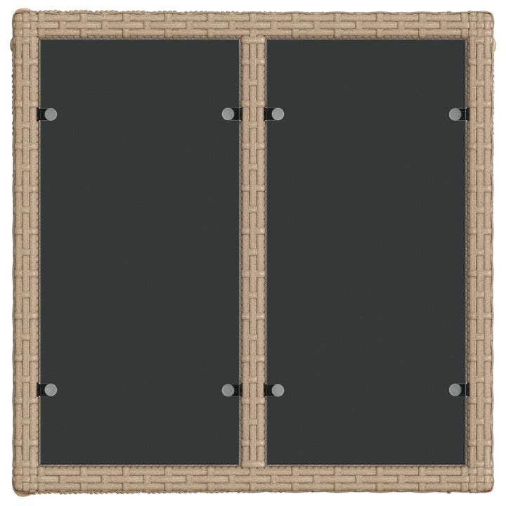 Havesofa Sæt 9 stk. Beige polyrattan