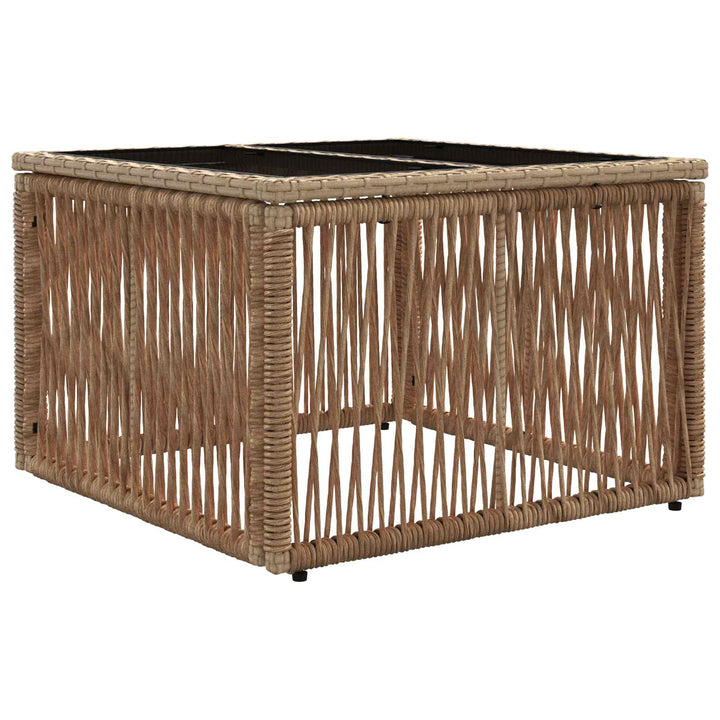 Havesofa Sæt 9 stk. Beige polyrattan
