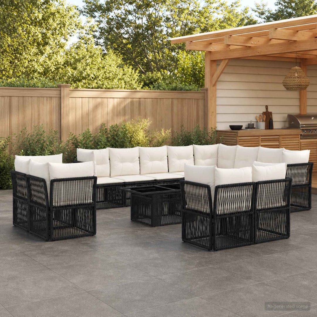 Havesofa Sæt 13 stk. polyrattan