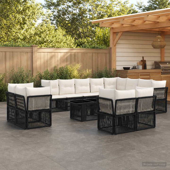 Havesofa Sæt 13 stk. polyrattan