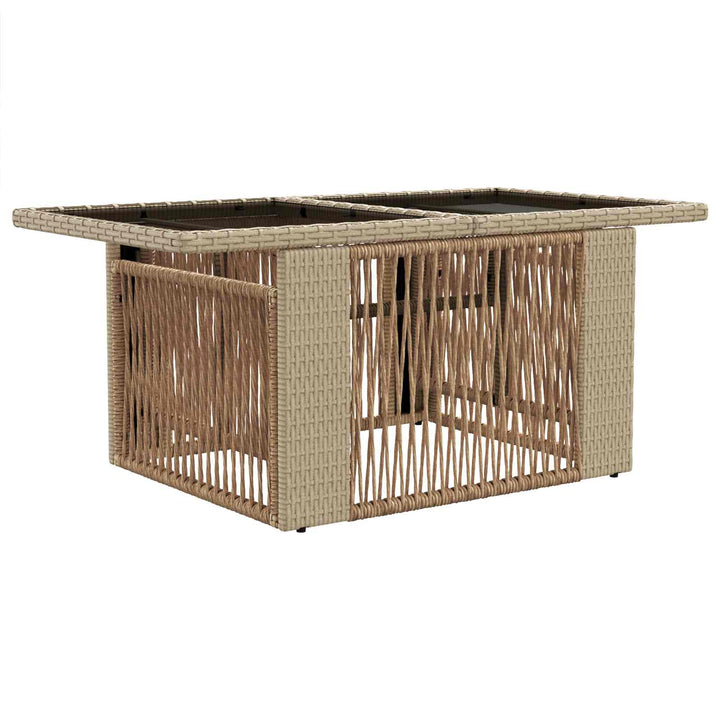 Havesofa Sæt 14 stk. Beige polyrattan