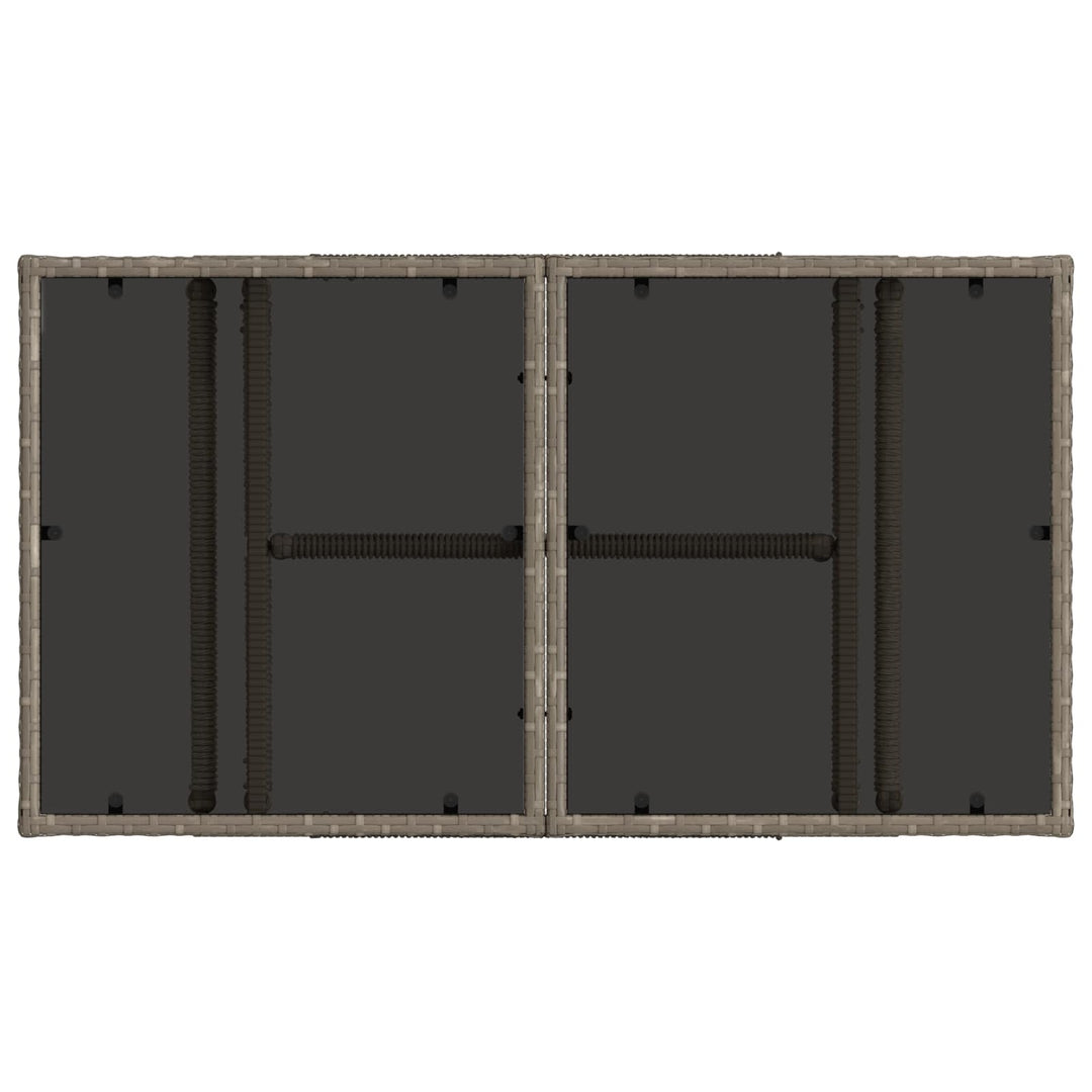 Havesofa Sæt 7 stk. Grå og Mørkegrå polyrattan