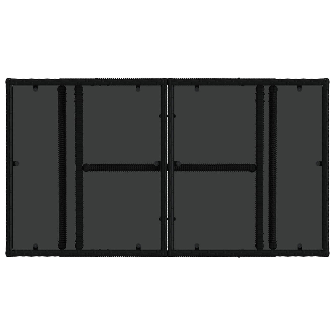 Havesofa Sæt 6 stk. Sort og Cremehvid polyrattan
