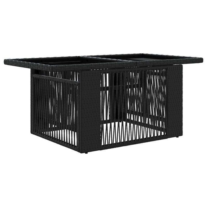 Havesofa Sæt 6 stk. Sort og Cremehvid polyrattan