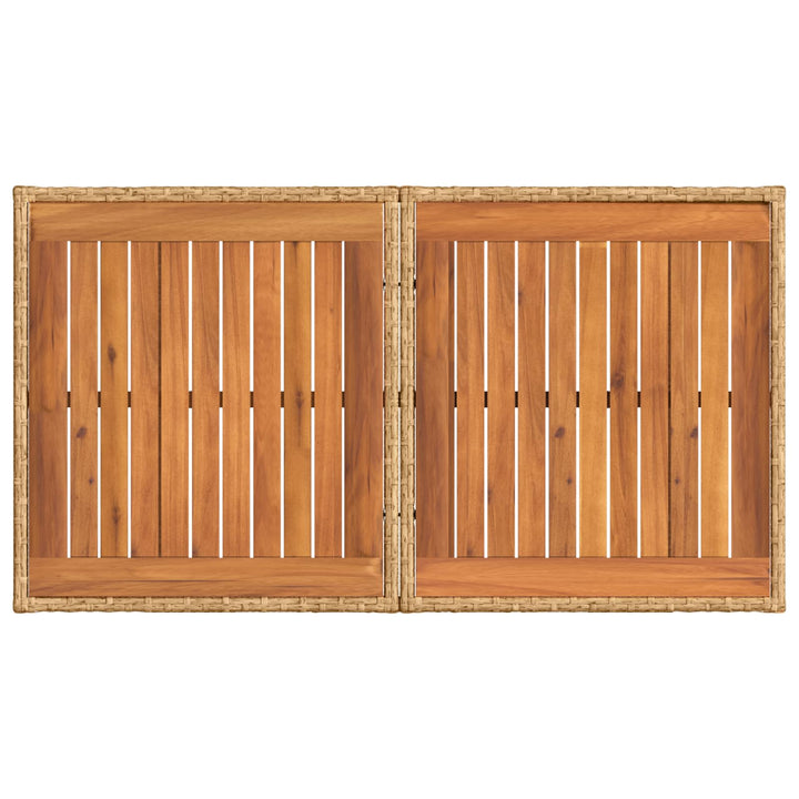 Havesofa Sæt 13 stk. Naturlig og Creme Hvid polyrattan