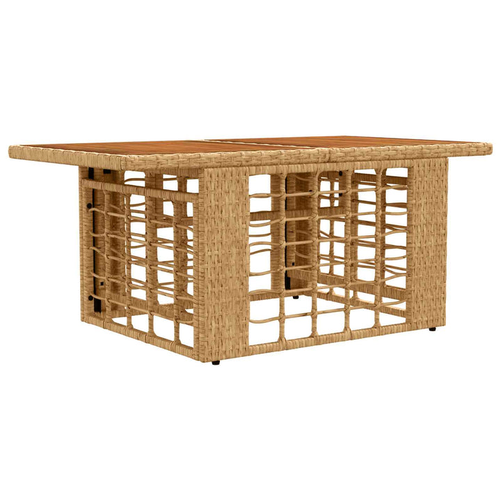 Havesofa Sæt 11 stk. Naturlig og Creme Hvid polyrattan