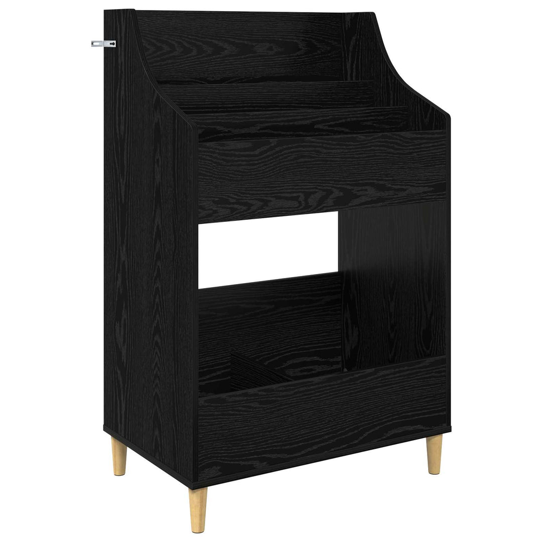 Mediehylle Sæt 3 stk. Sort eg 212 x 46 x 112 cm Konstrueret træ
