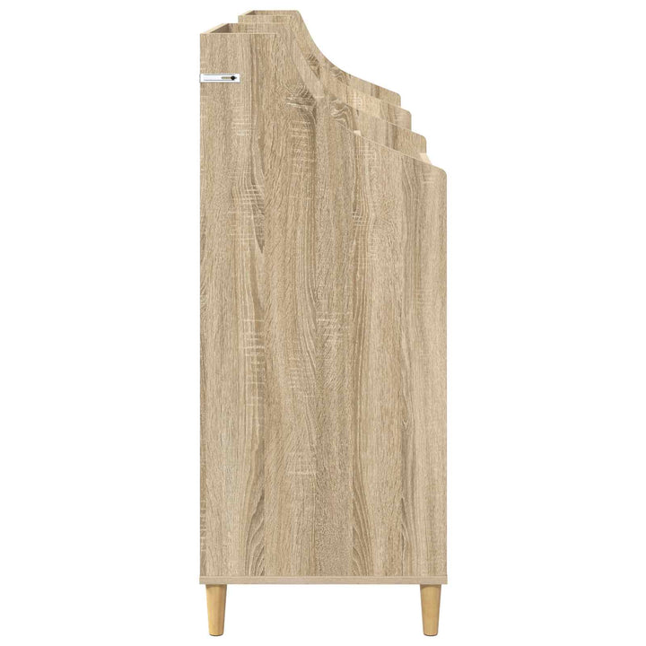 Mediehylle Sæt 3 stk. Sonoma-eg 212 x 46 x 112 cm