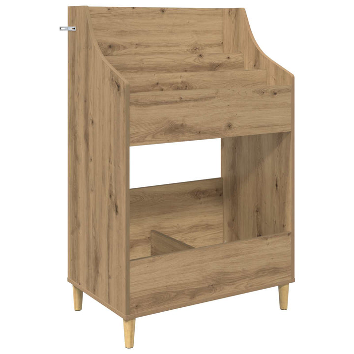 Mediehylle Sæt 3 stk. Artisan-eg 212 x 46 x 112 cm