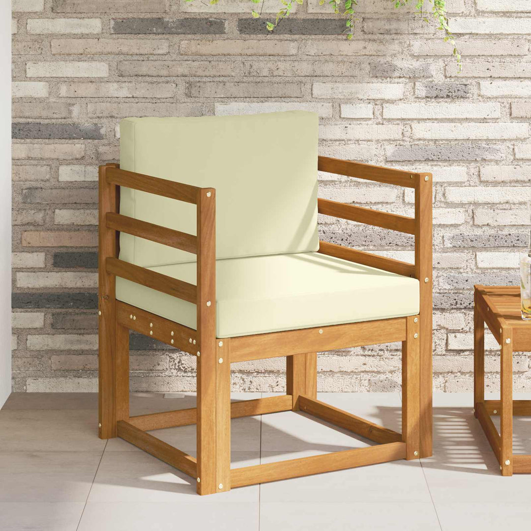 Udendørs sofa Soli Akacietræ og polyester Naturfarvet