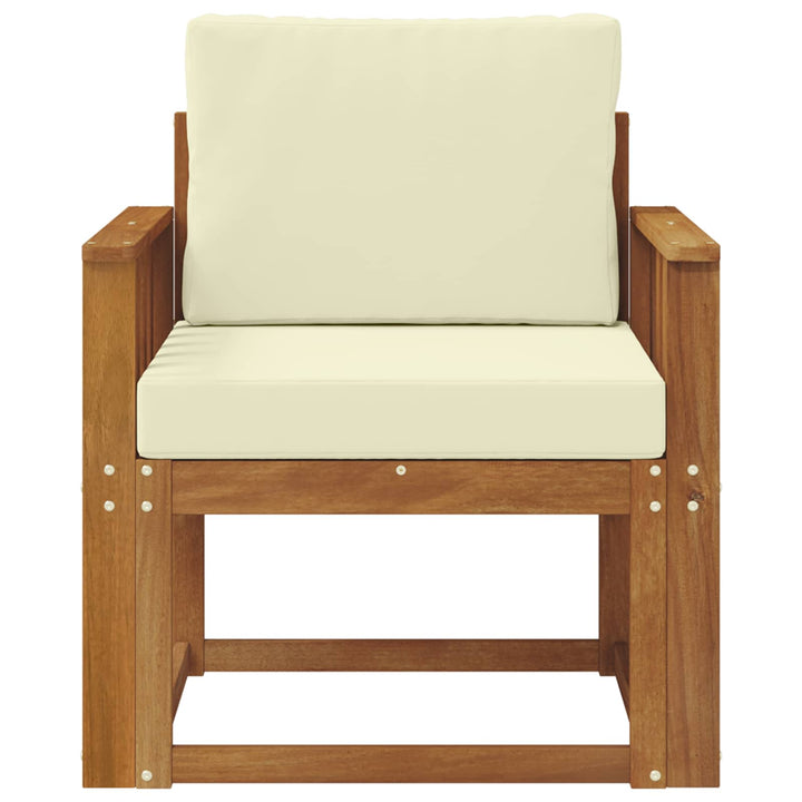Udendørs sofa Soli Akacietræ og polyester Naturfarvet