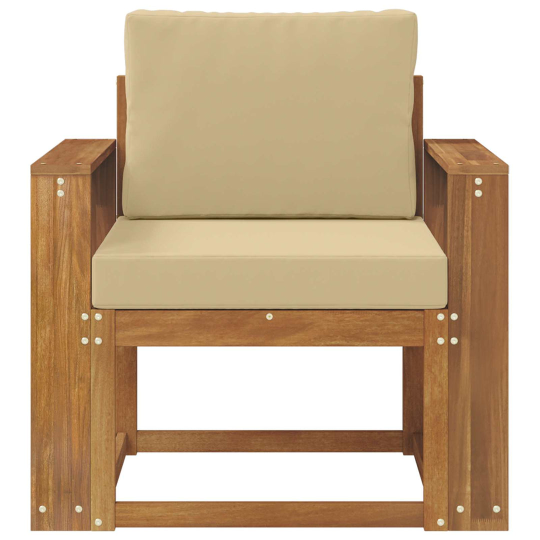 Udendørs sofa Soli Akacietræ og polyester Naturfarvet