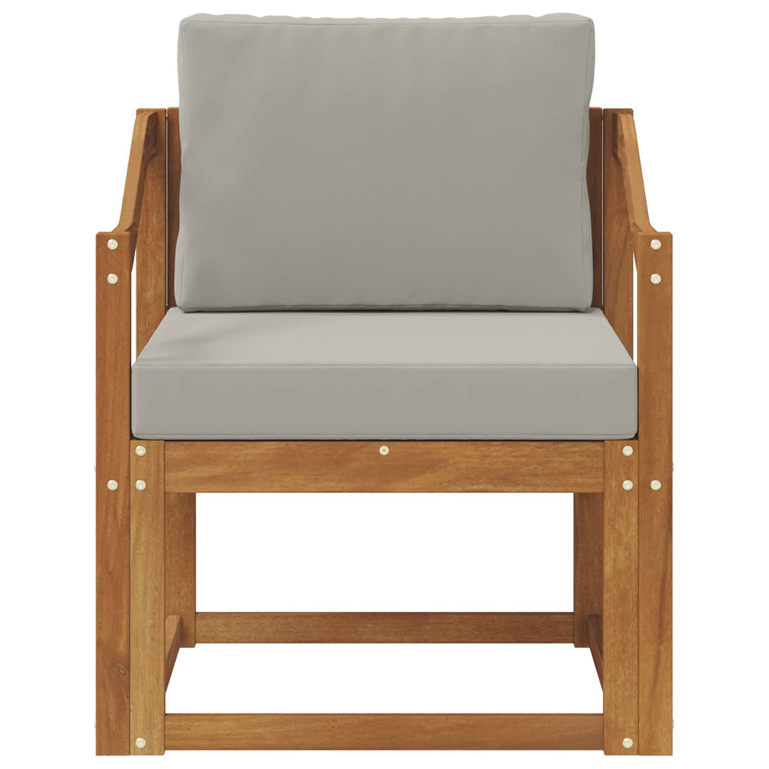 Udendørs sofa Soli Akacietræ og polyester Naturlig og lys grå