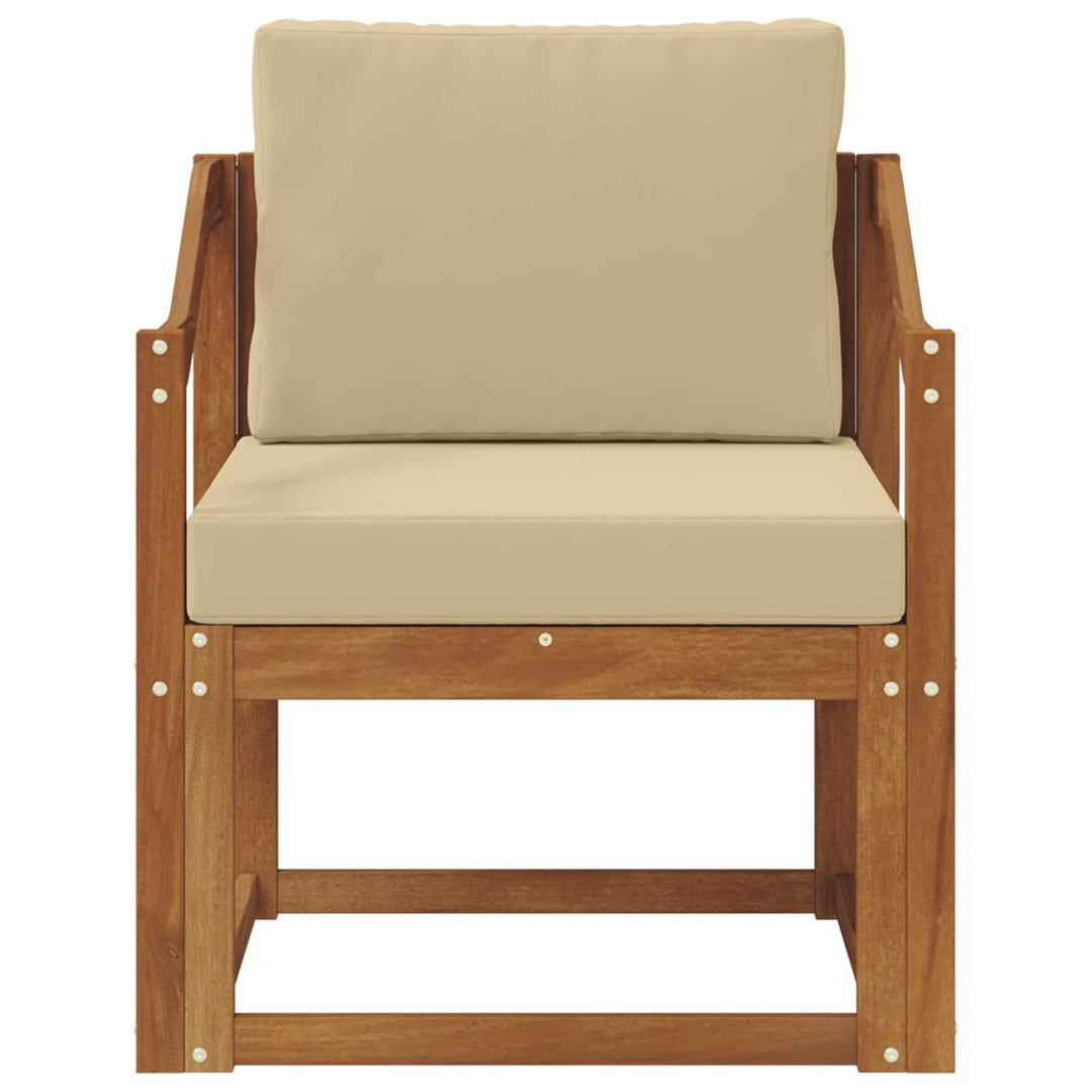 Udendørs sofa Soli Akacietræ og polyester Naturfarvet