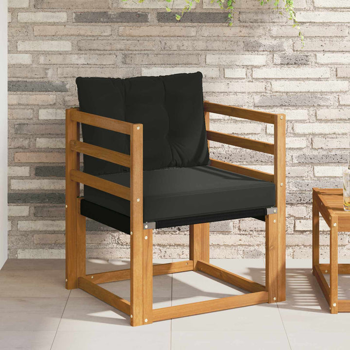 2 Stk Udendørs sofa Massivt Akacietræ Naturfarvet