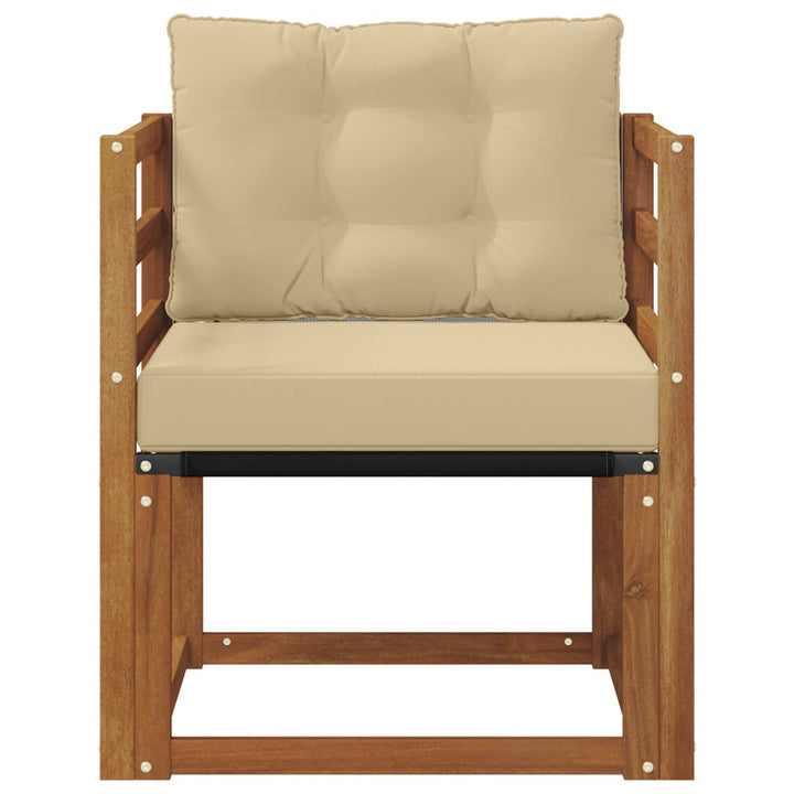 Udendørs sofa Massivt Akacietræ Naturfarvet