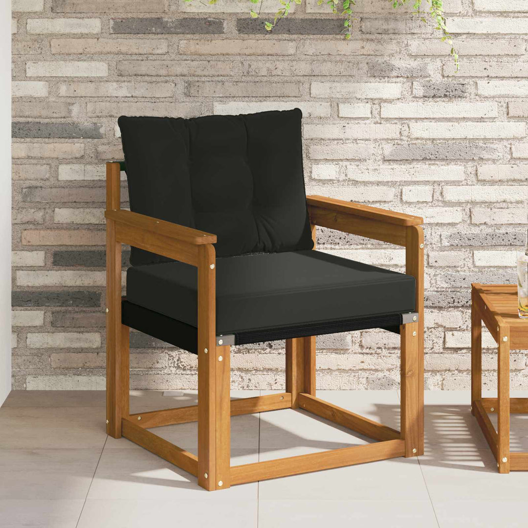 2 Stk Udendørs sofa Massivt Akacietræ Naturfarvet