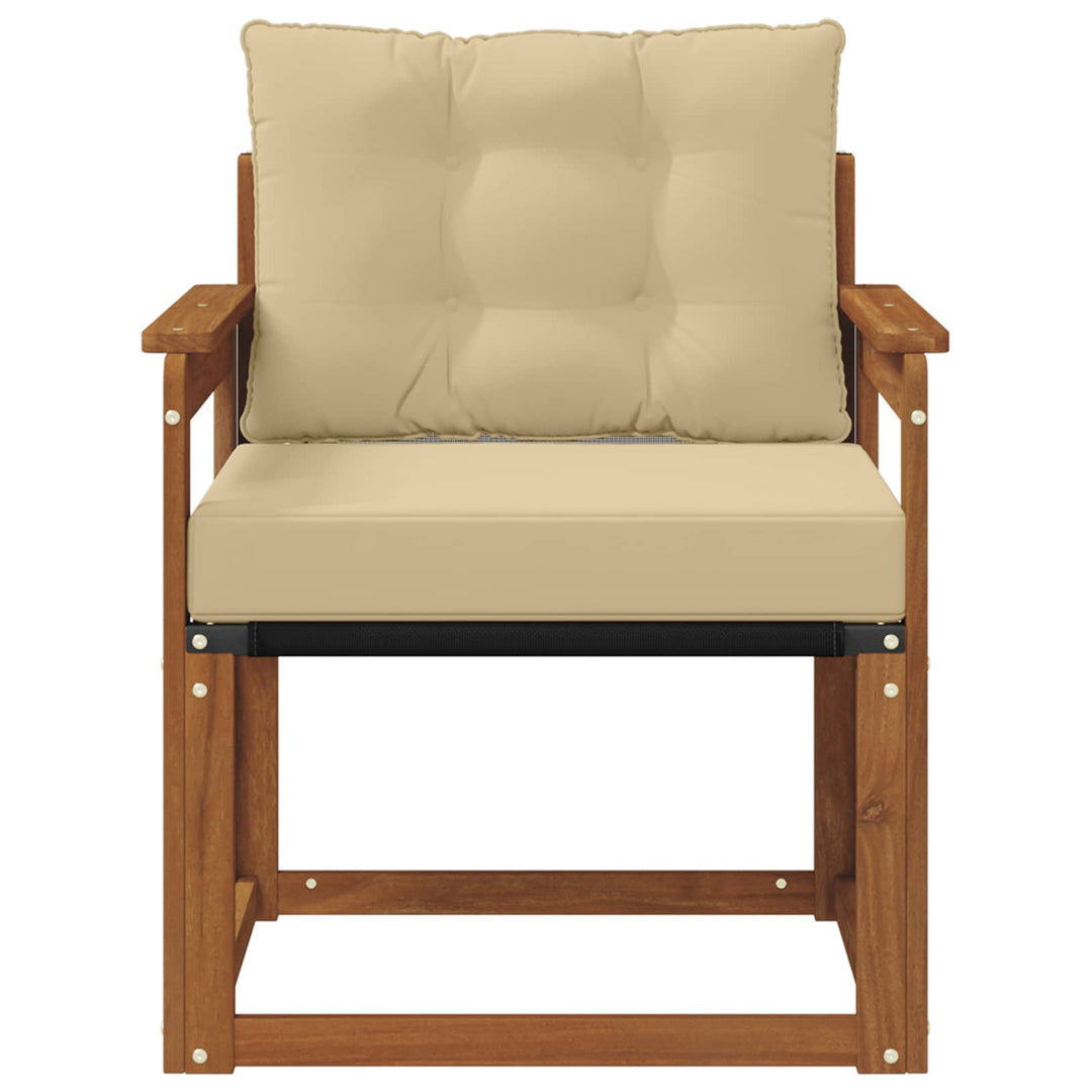 Udendørs sofa Massivt Akacietræ Naturfarvet