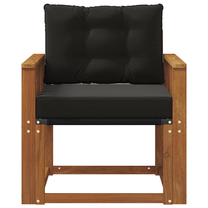 Udendørs sofa Massiv akacietræ og Textilene Naturfarvet