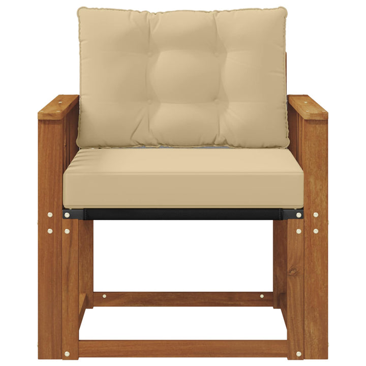 Udendørs sofa Massivt Akacietræ Naturfarvet