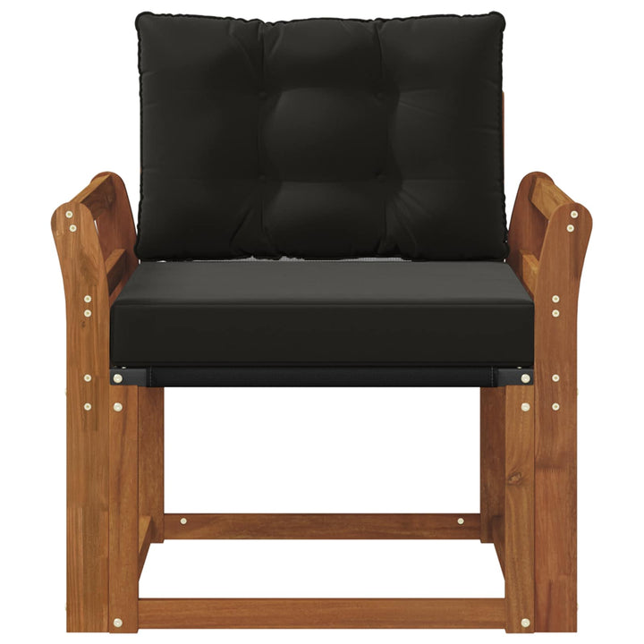 2 Stk Udendørs sofa Massivt Akacietræ Naturfarvet