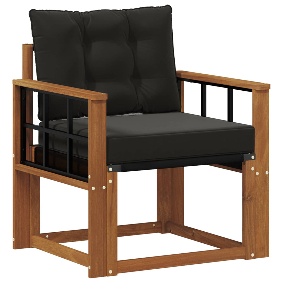2 Stk Udendørs sofa Massivt Akacietræ Naturfarvet