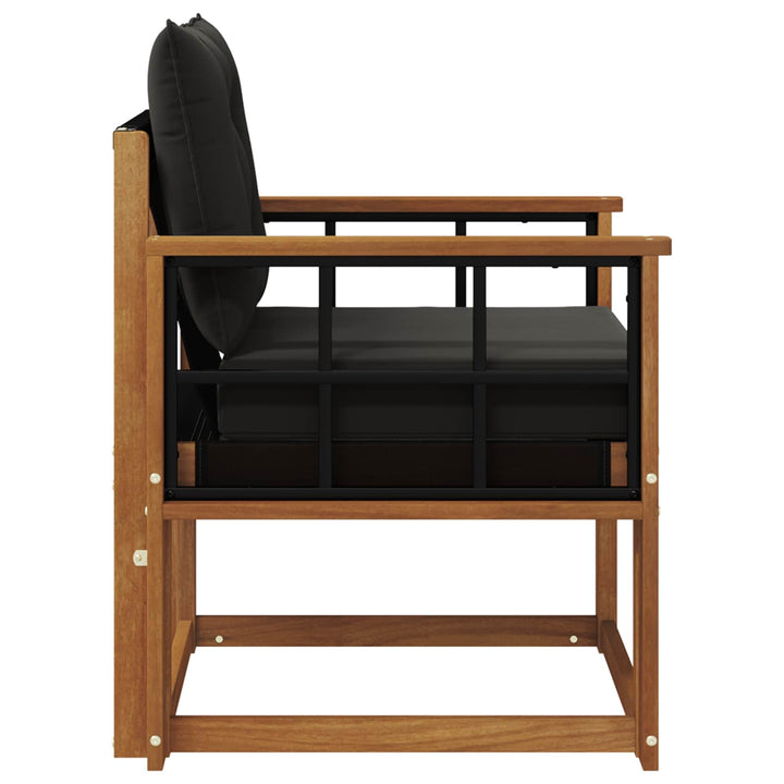 2 Stk Udendørs sofa Massivt Akacietræ Naturfarvet