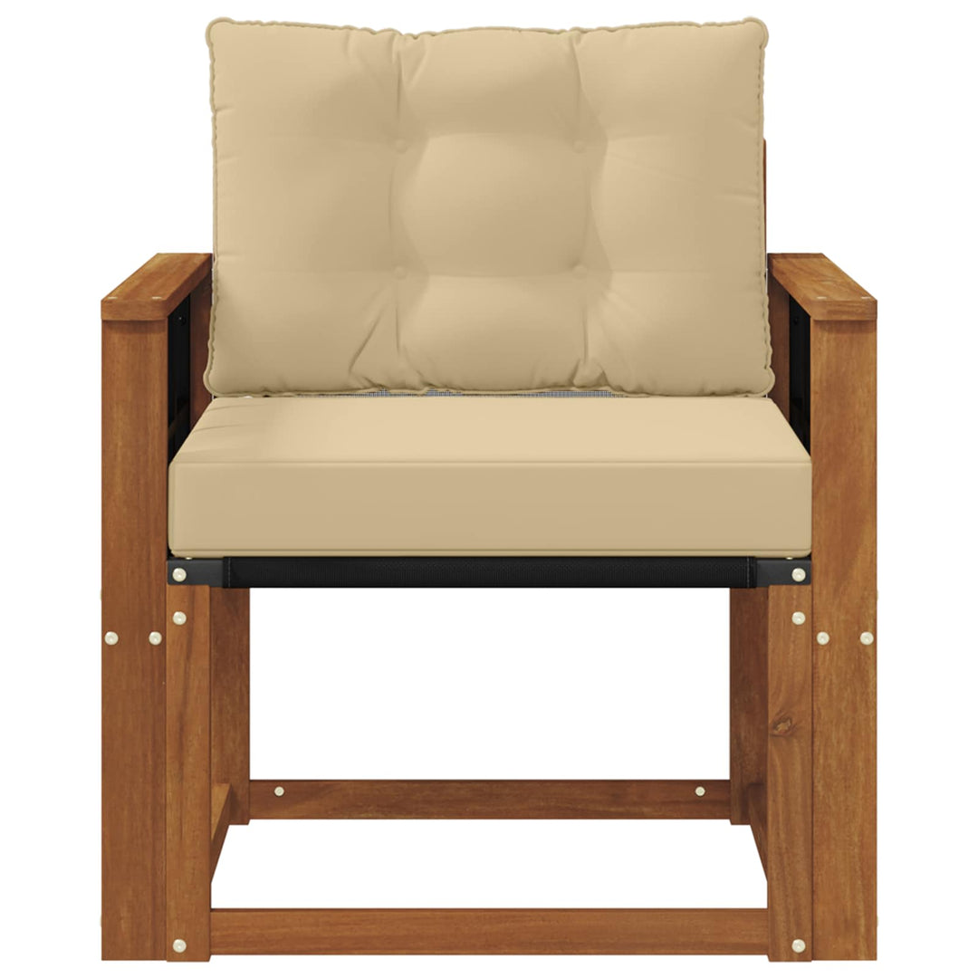 Udendørs sofa Massivt Akacietræ Naturfarvet