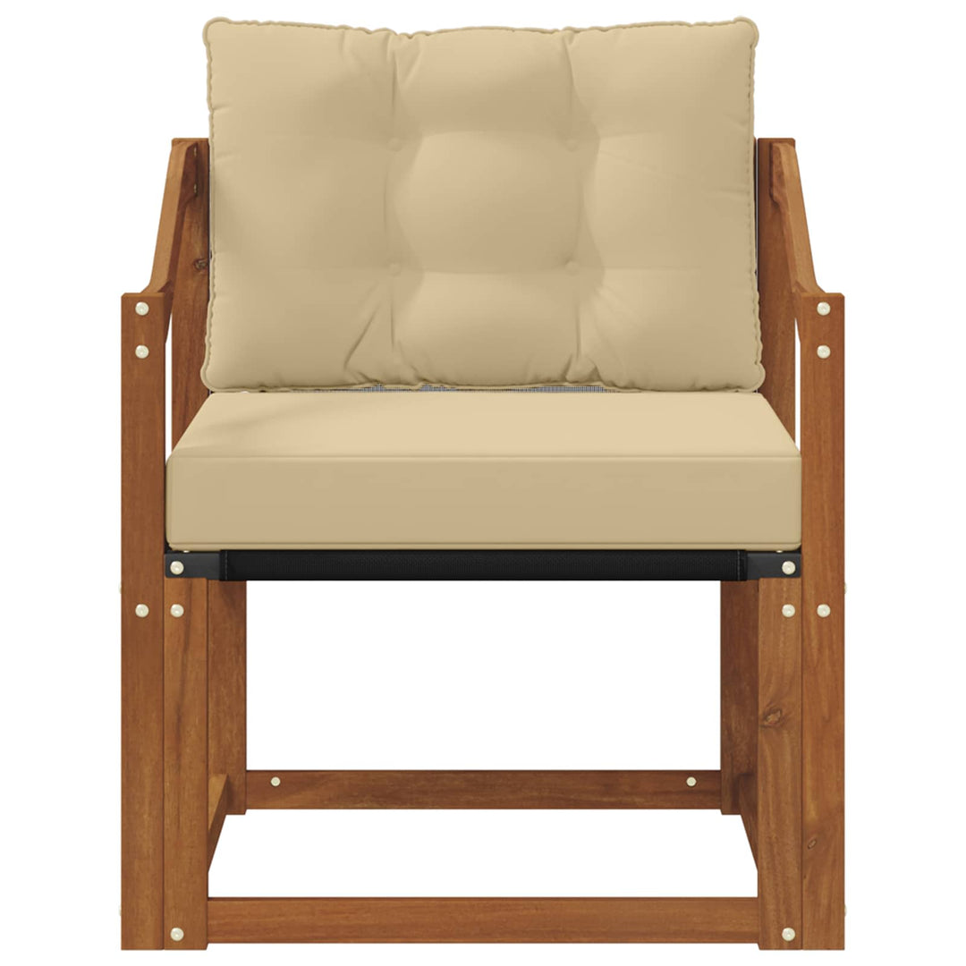 Udendørs sofa Massivt Akacietræ Naturfarvet