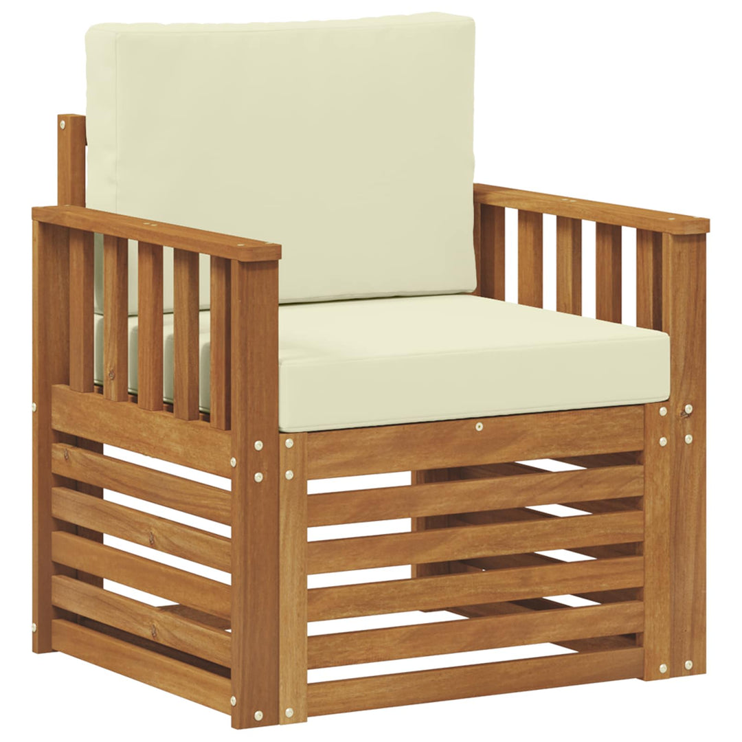 Udendørs sofa Soli Akacietræ og polyester Naturfarvet