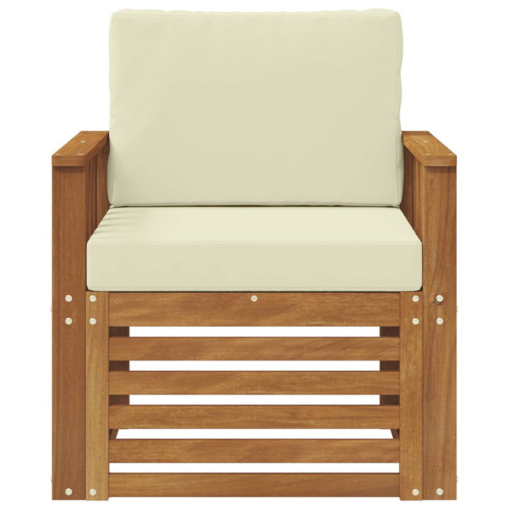 Udendørs sofa Soli Akacietræ og polyester Naturfarvet