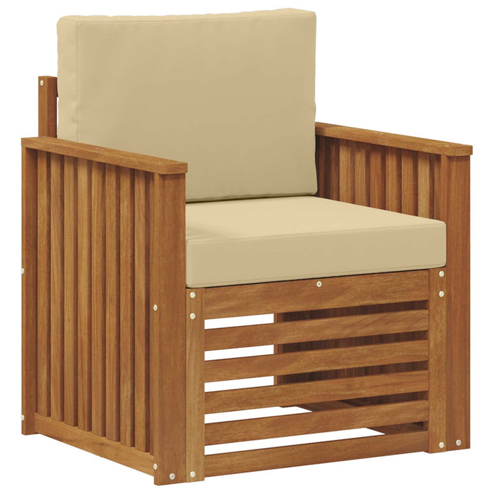 Udendørs sofa Soli Akacietræ og polyester Naturfarvet