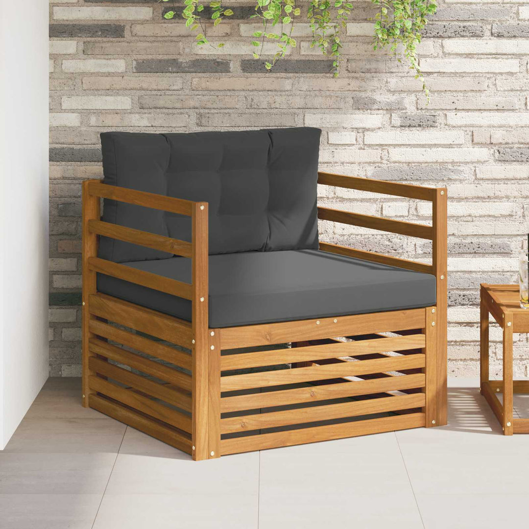 Udendørs sofa Soli Akacietræ og polyester Naturlig og Antracit
