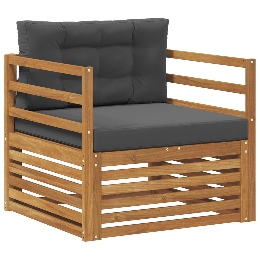 Udendørs sofa Soli Akacietræ og polyester Naturlig og Antracit