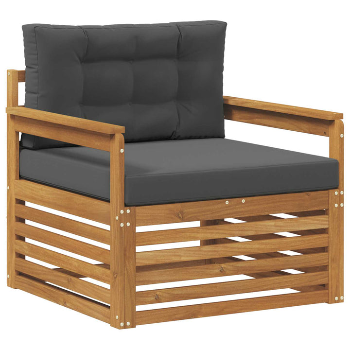 Udendørs sofa Soli Akacietræ og polyester Naturlig og Antracit