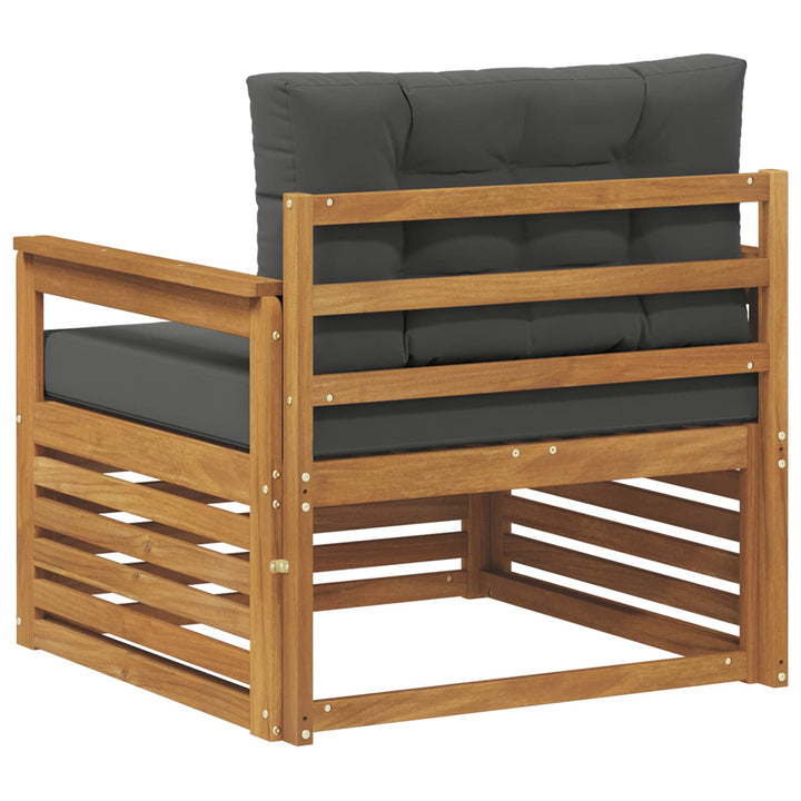 Udendørs sofa Soli Akacietræ og polyester Naturlig og Antracit
