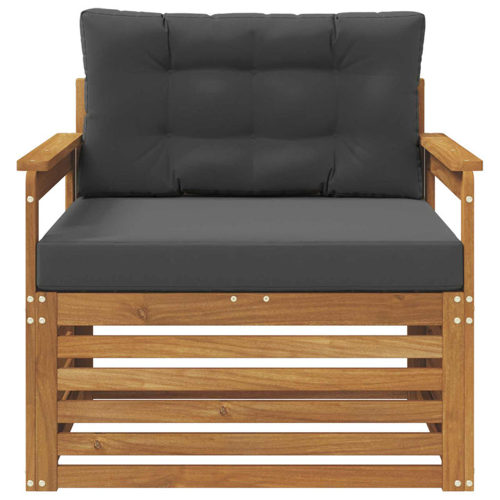 Udendørs sofa Soli Akacietræ og polyester Naturlig og Antracit