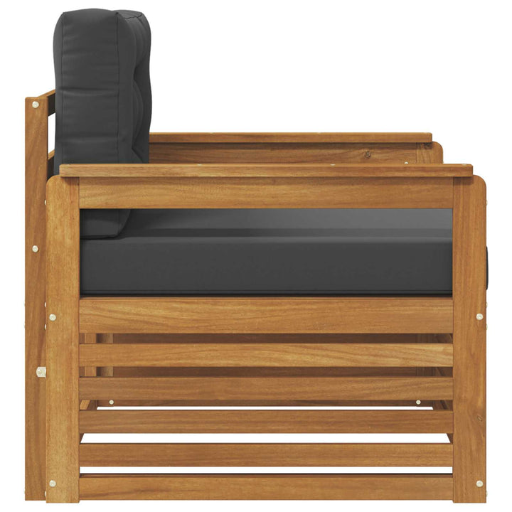 Udendørs sofa Soli Akacietræ og polyester Naturlig og Antracit
