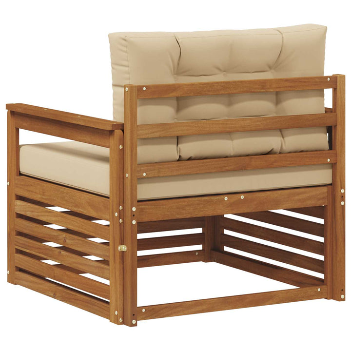Udendørs sofa Soli Akacietræ og polyester Naturlig og Beige