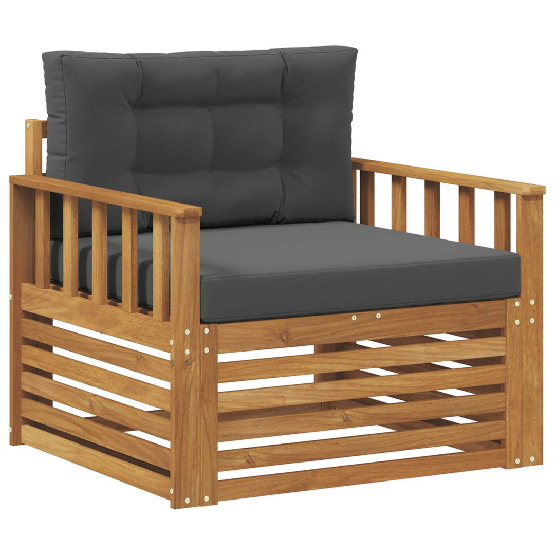 Udendørs sofa Soli Akacietræ og polyester Naturlig og Antracit