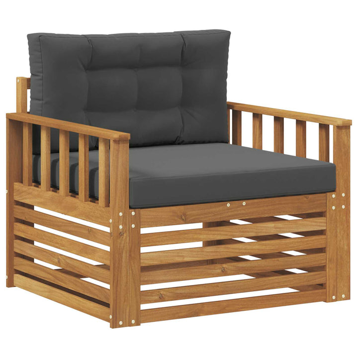 Udendørs sofa Soli Akacietræ og polyester Naturlig og Antracit