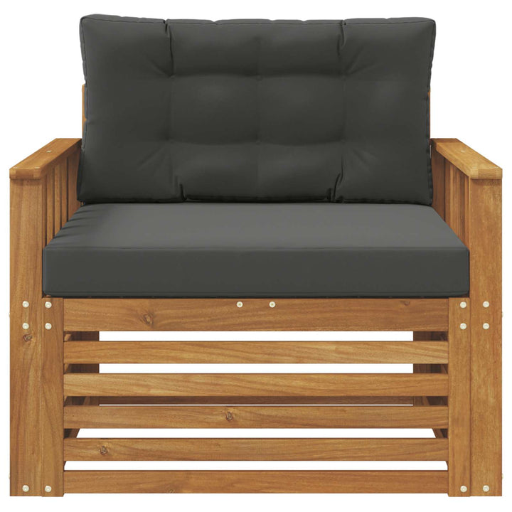 Udendørs sofa Soli Akacietræ og polyester Naturlig og Antracit