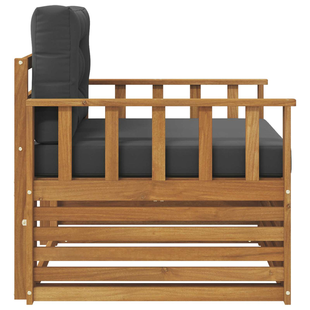 Udendørs sofa Soli Akacietræ og polyester Naturlig og Antracit