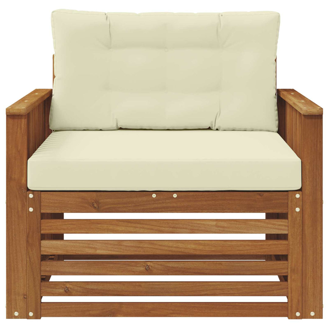Udendørs sofa Soli Akacietræ og polyester Naturlig og Fløde
