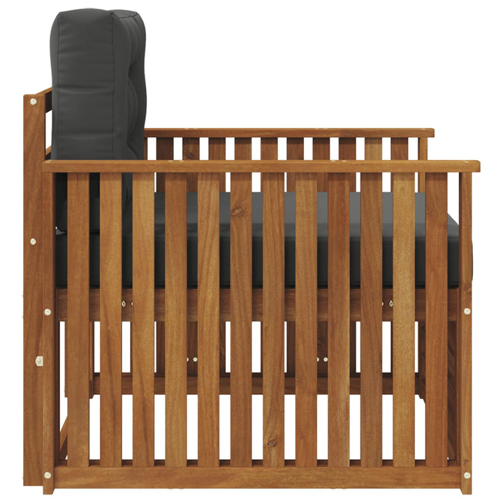 Udendørs sofa Soli Akacietræ og polyester Naturlig og Antracit