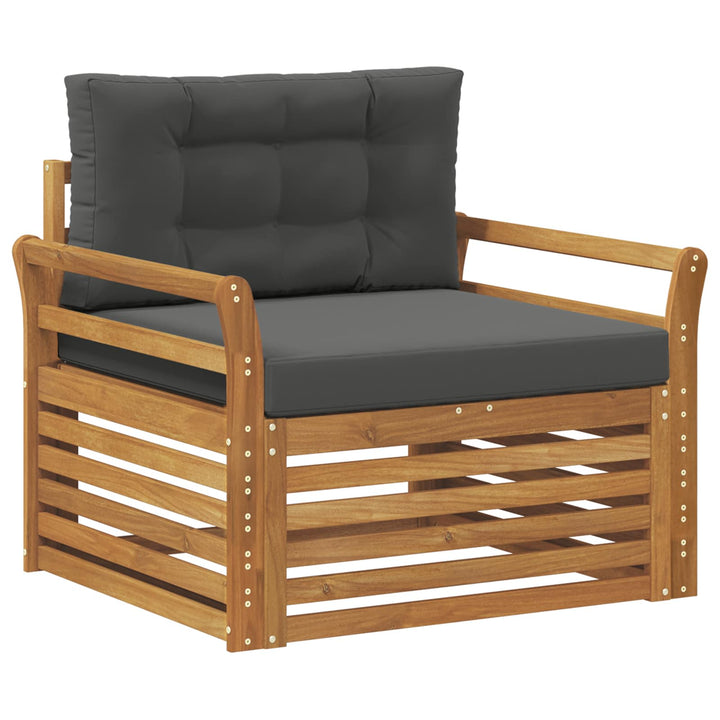 Udendørs sofa Soli Akacietræ og polyester Naturlig og Antracit