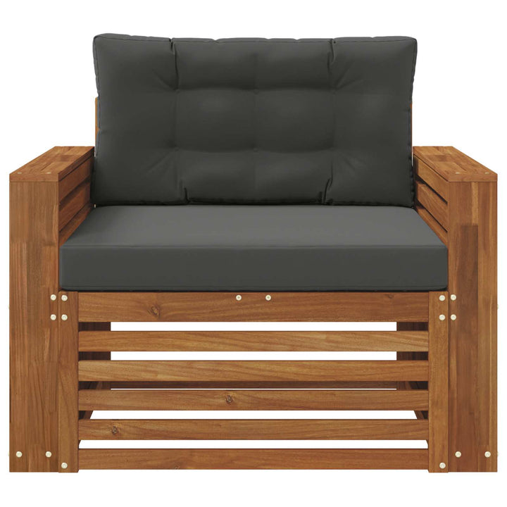 Udendørs sofa Soli Akacietræ og polyester Naturlig og Antracit