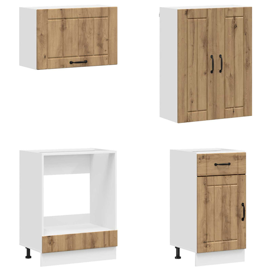 Køkken enhed LUCCA 8 pcs Artisan-eg Konstrueret træ