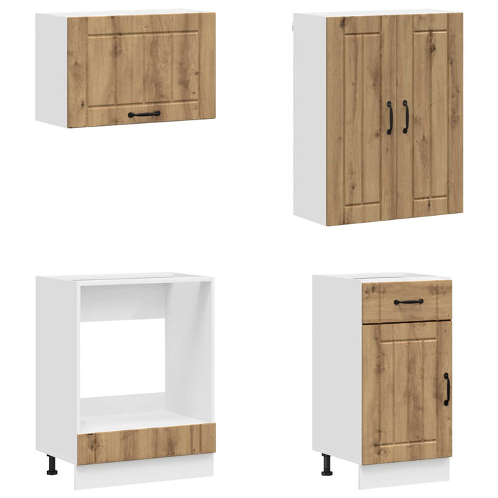 Køkken enhed LUCCA 8 pcs Artisan-eg Konstrueret træ