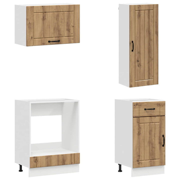Køkken enhed LUCCA 8 pcs Artisan-eg Konstrueret træ